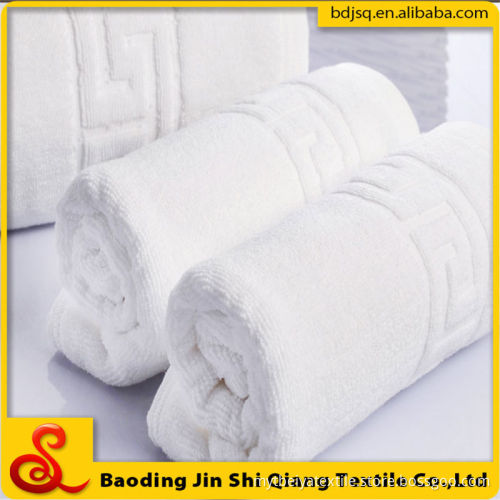 Wholesale High-quality White color 100% Cotton towel Set , Dobby Jacquard towel set